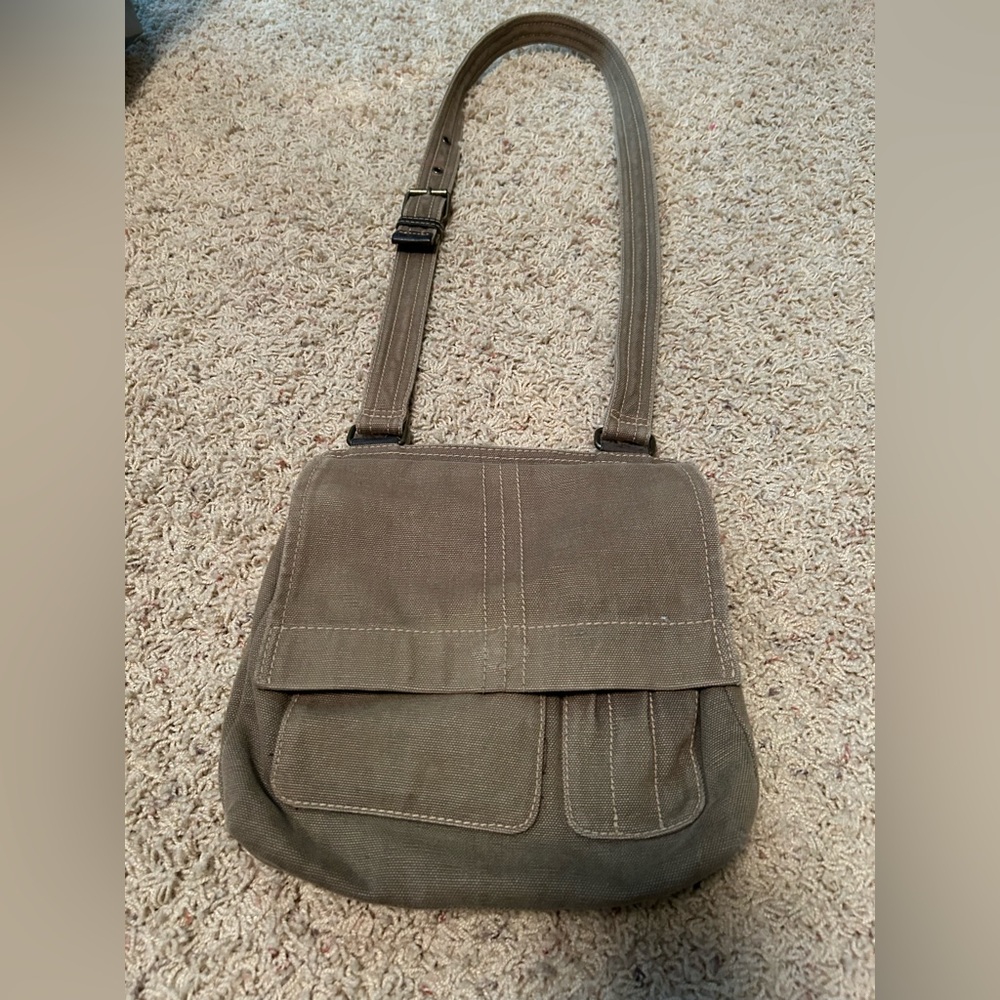 Canvas over the shoulder bag
